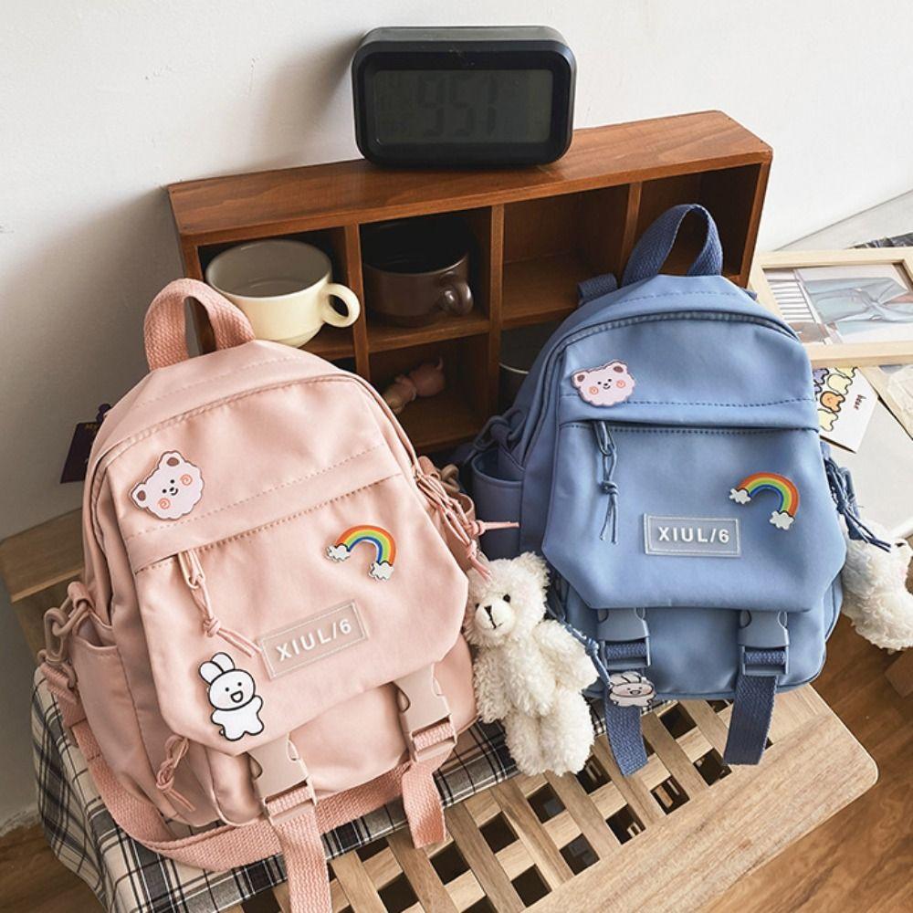 

Nylon Women Backpack Multifunctional School Bag Ruckpack Handbag Girl Travel