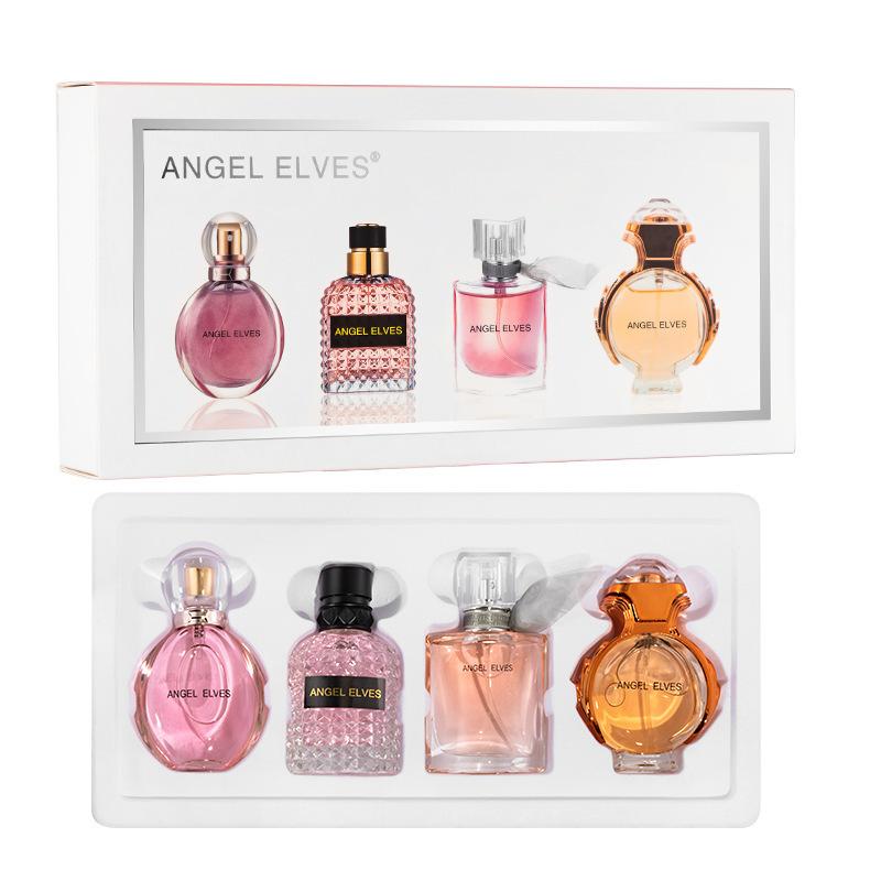 Four-piece gift box, set box, perfume lasting women's floral Muse adventure gilt Shaohua running perfume