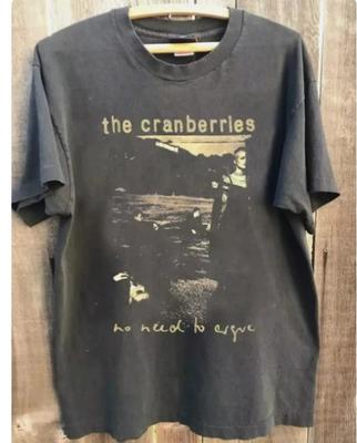 Men's Summer Vintage The Cranberries T-Shirt Cotton and Breathable Tee Men's Round Neck Streetwear Oversized Short Sleeve