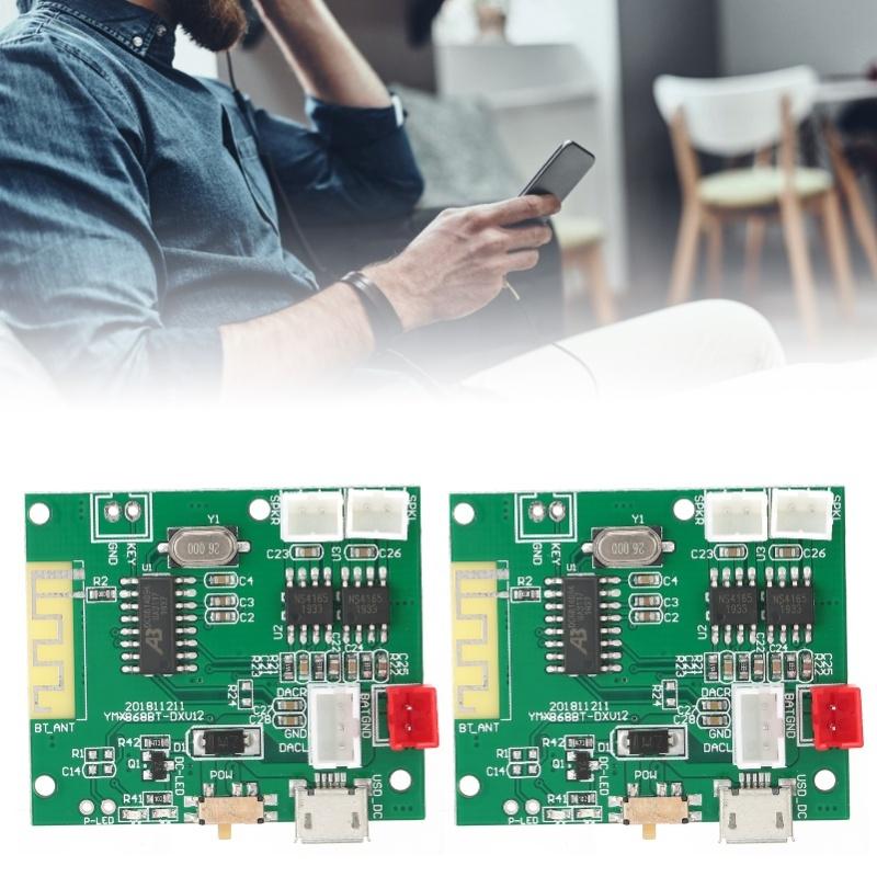 1 Pair Power Amp Module Amplifier Board Audio Stereo Sound Speaker For Bluetooth 5.0 TWS 3.7-5V