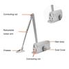 40-60KG Closing Automatic Door Closer Hydraulic Adjustable Speed Positioning Door Stop Protective Door Holder Hardware