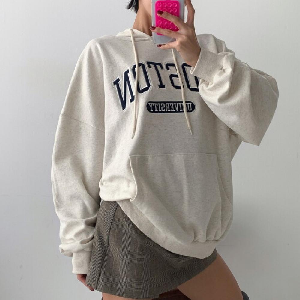New Arrivals Open Run Hip Cover Dress Boston Usa Travel Airport Look Hooded Swea