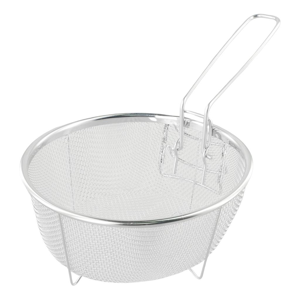 Premium Stainless Steel Deep Fry Basket Convenient Detachable Handle Perfect for Cooking Boiling and Deep Frying