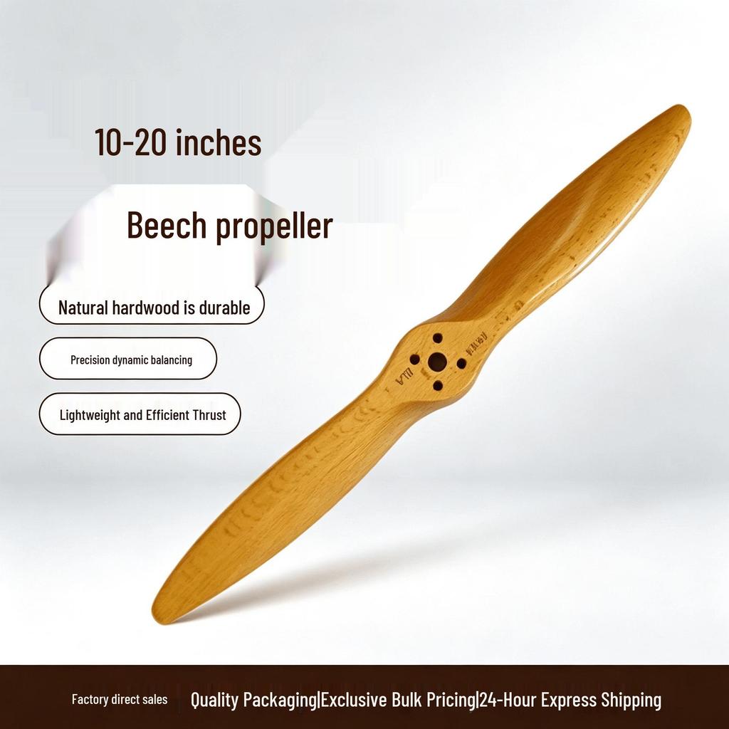 Special Offer: 19-inch Oil-Powered Beechwood Propeller, CCW for DLA Engine, RC Fixed-Wing Aircraft