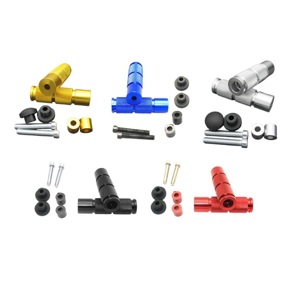 Generic Motorcycle Passenger Foot Pegs Replacement Sturdy Footpegs Universal