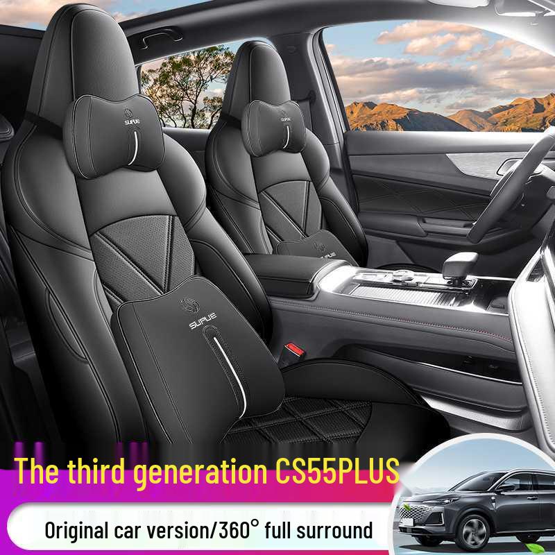 Kompatibel mit 25 Changan CS55 Plus Modellen, Vollabdeckung Ganzjahres-Sitzbezüge der zweiten und dritten Generation.