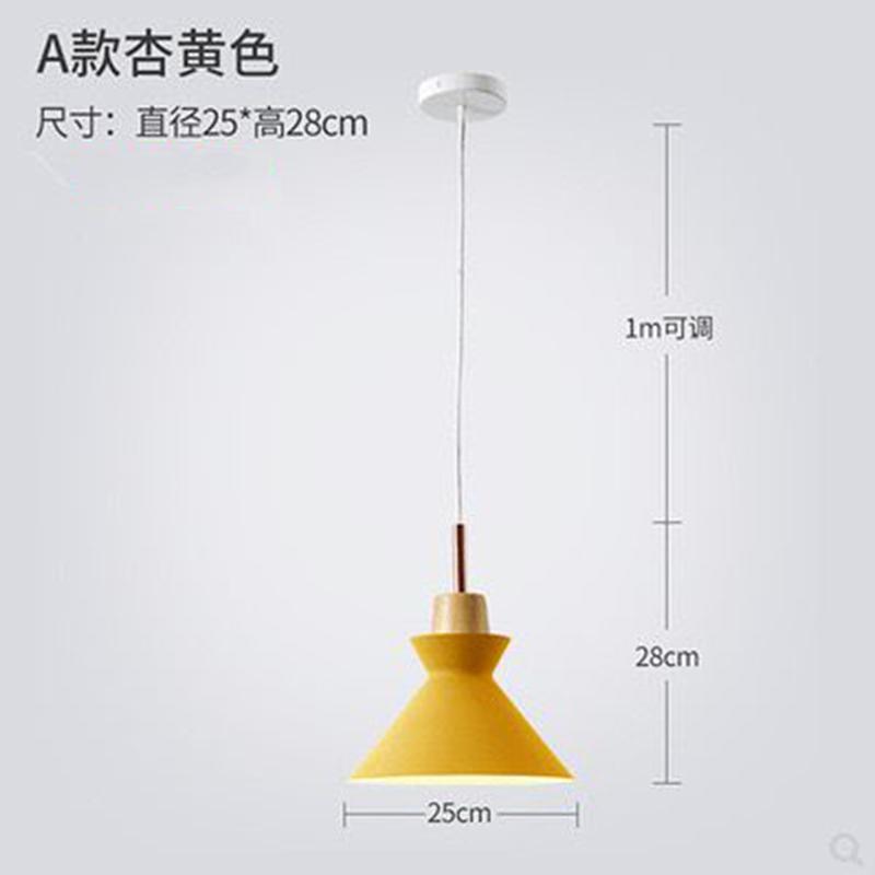 Nordic Lamps Simple Modern Macaron Living Room Chandelier Restaurant Dining Table Single-head Milk Tea Shop Lighting Chandelier