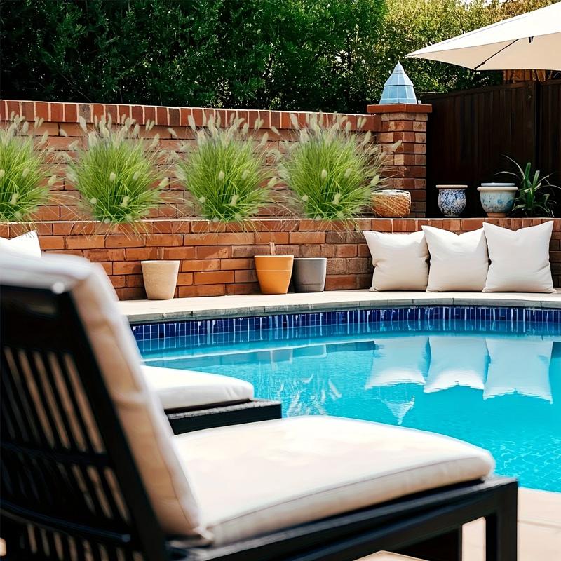 5Pcs Artificial Plants 60cm Fake Plants Lifelike Green Plant Decor Outdoor Indoor Decor Floral Arrangements Foxtail Grass