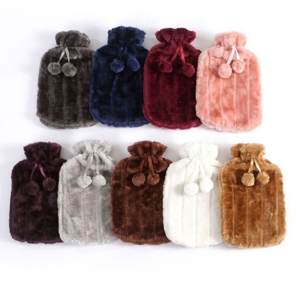 Removable Hot Water Bottle Cover Cold-proof Hand Feet Warmer Plush Covering Winter Accessories