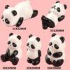 5Pcs 3D Mini Glowing In Dark Panda Toy DIY Handmade Resin Luminous Figurines Home Ornaments Panda Decorate Micro Landscape