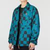 Adidas Neo UVbe Rev Reversible Jacket With Plaid Print Logo Unisex Jacket Green HU1110