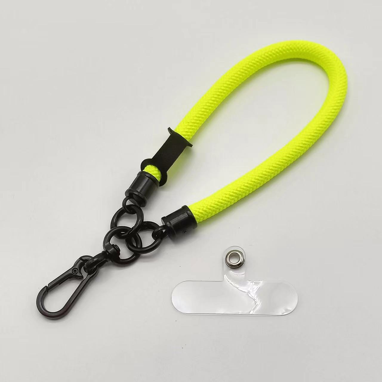 

30 CM Length Casual Universal Nylon Cotton Rope Bracelet Phone Case Lanyard Wrist Strap Carabiner Compatible With Earpods key