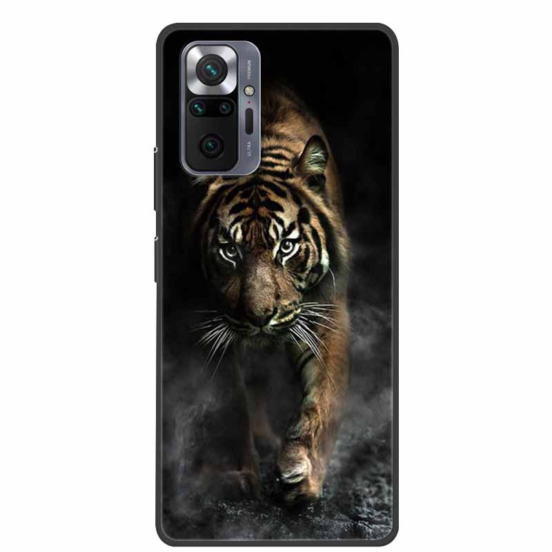 

Чехол для телефона для Redmi Note 10 Pro Животное Мягкий силиконовый задний чехол для Xiaomi Redmi Note 10S 10 4G 5G Волк Лев Бампер Funda Redmi Note10 4G