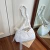 Wind lace bow cloth bag women's large-capacity tote bag through shoulder messenger bag