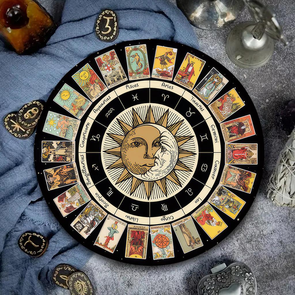 Rubber Astrology Pendulums Mat Healings Stone Energy Generators Altars Tarots Card Pad Dowsing Pendulums Ceremony Mat