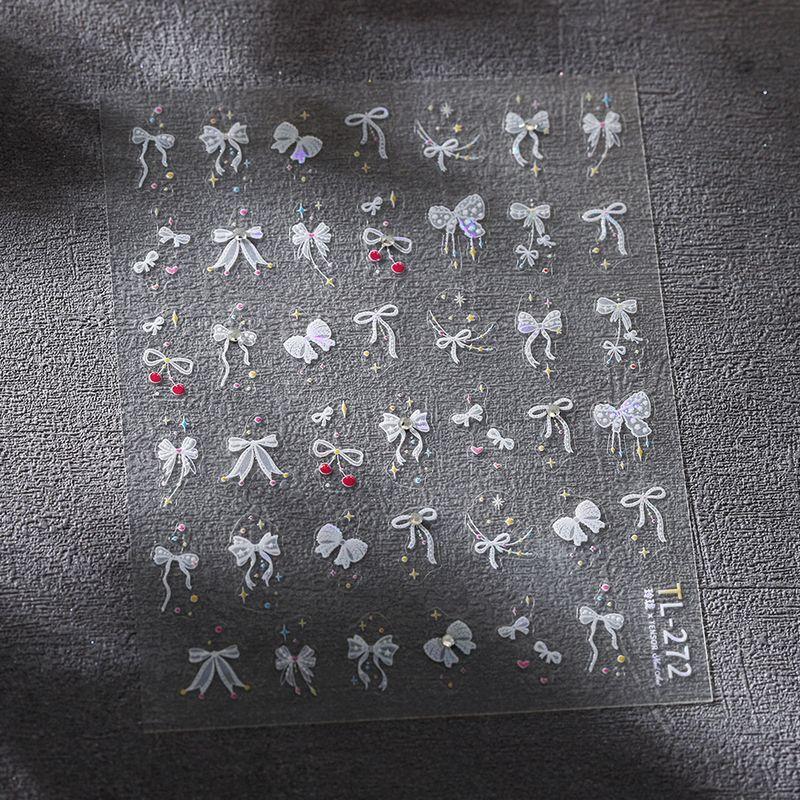 

Qiji Spot Drill Glass Broken Bows Nail Sticker Waterproof Nail Sticker Decorative Decals Ornament Tl272 TL272 (point drill Broken Glass)