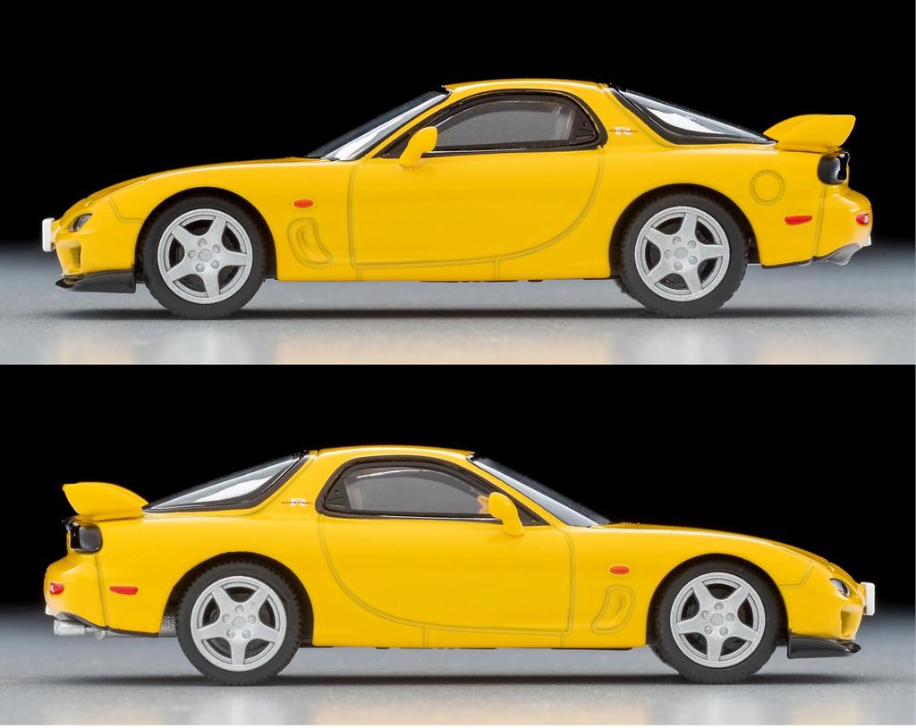 Tomytec Tomica Limited Vintage Neo LV-N267d Mazda RX-7 Type R Bathurst R (Yellow) 2001 Model, Completed