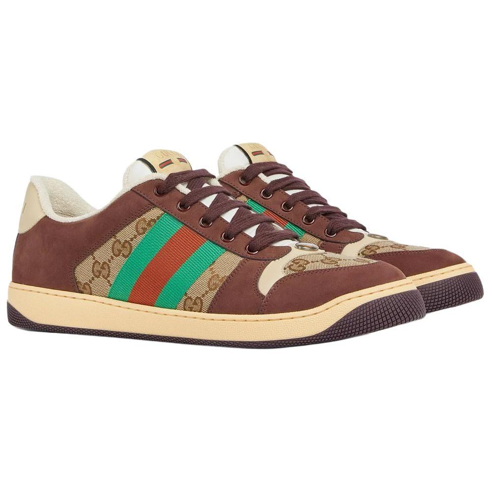 Gucci Screener Sneaker 'Black Dark Brown' 838984 HVKI0 9751