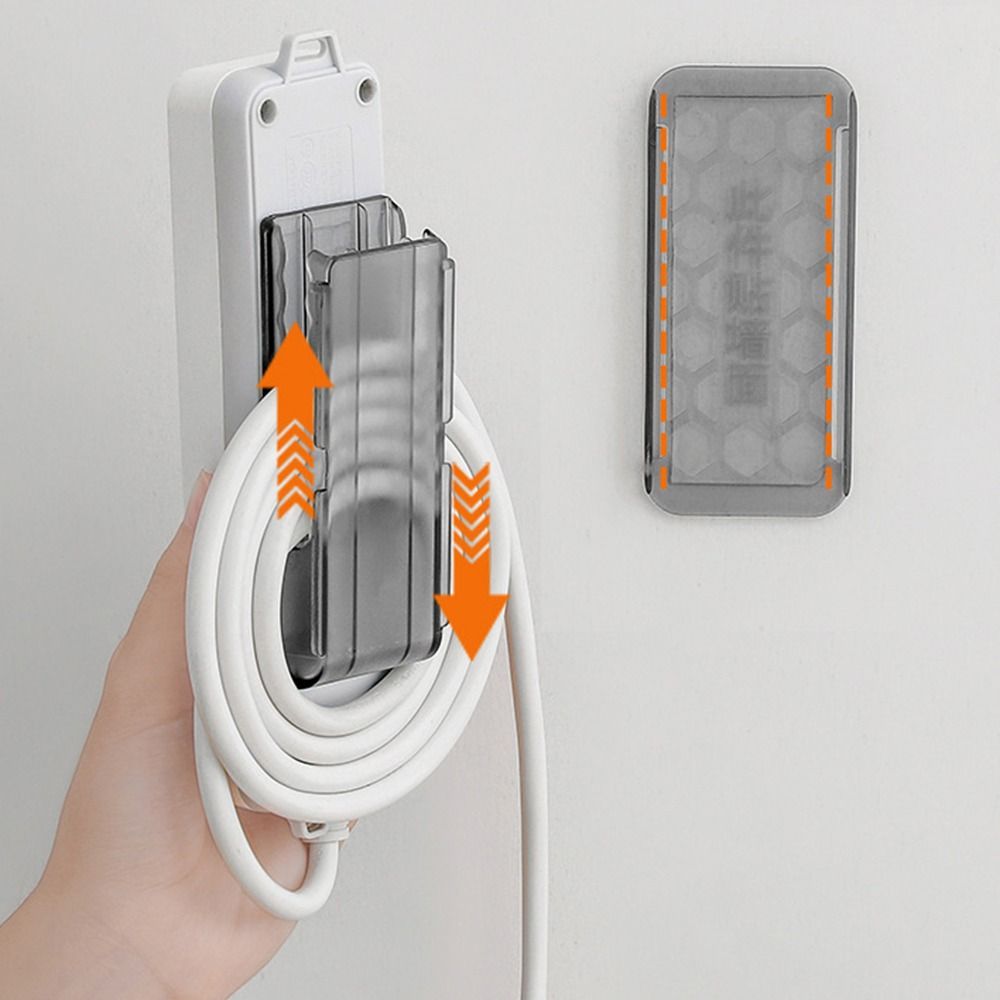 New 2in1 Holder Organizer Self-Adhesive Wall-Mounted Cable Organizer Seamless Punch Free Wire Holder Gadget