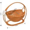XIUGOUDUOLA  Cat Hammock with Bracket Indoor Hanging Pet Beds for Cats and Small Pets Weight Bearing Rattan/Winter