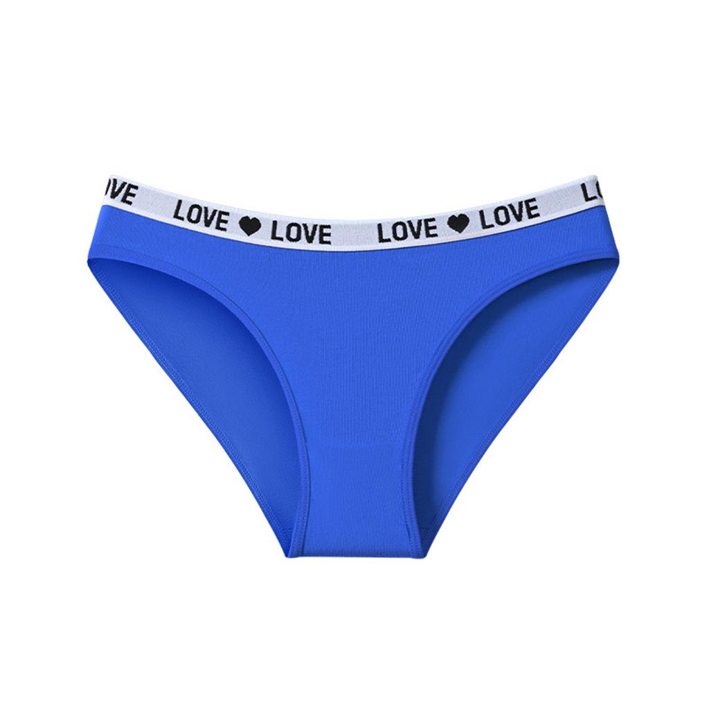Women's Seamless Low- Letter Print Bikini Panties for Sports and Casual Wear