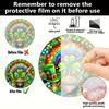 2D Flat St Patrick'S Day Acrylic Decoration Sign, Shamrocks, Rainbow & Pot of Golden Design, Home Decor Plaque Hanging Wall Art Decorative Garden Deco