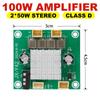 1 Set Diy 50W + 50W Amplificador Sound Board Dc 5-26V 100W 2.0 Channel Digital Stereo Class D Audio Power Amplifier Board