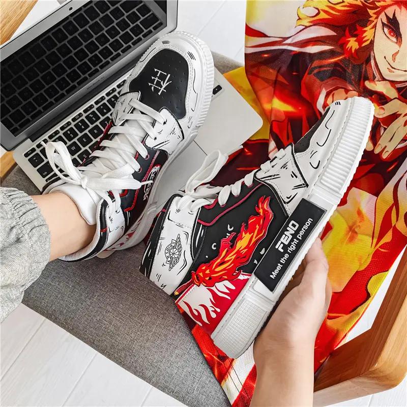 High Top Couple Sneakers Fashion Men's / Women's Board Shoes Size 35-44