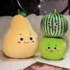10-30Cm Cartoon Round Fruit Plush Doll Pendant Avocado Watermelon Orange Apple Pear Strawberry Plush Toy Home Decor Gift For Kid