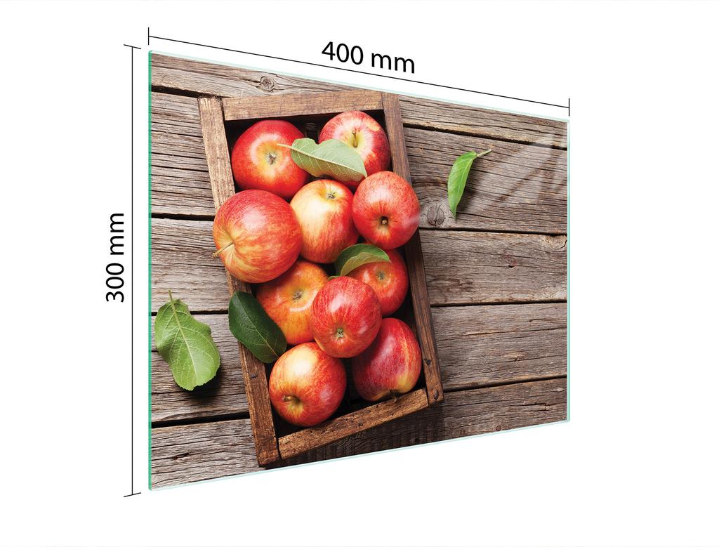 SZKLANA DESKA DO KROJENIA 40x30 JABŁKA