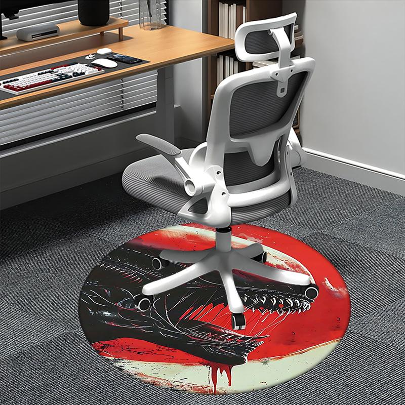 

Alien,Horror Chair mat Round Rug Office carpet, Non slip, Suitable for Living Rooms, Bedrooms,Decor1205849a 80cm by 80cm