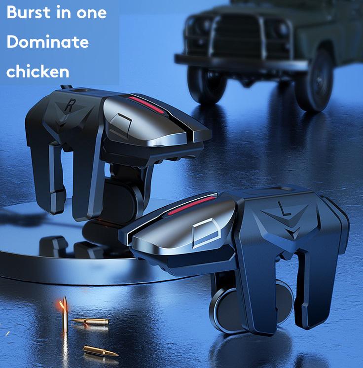 6 Finger Gaming Trigger Physical Buttons For Latency-free Control, Compatible For Android Iphone Smart Phone