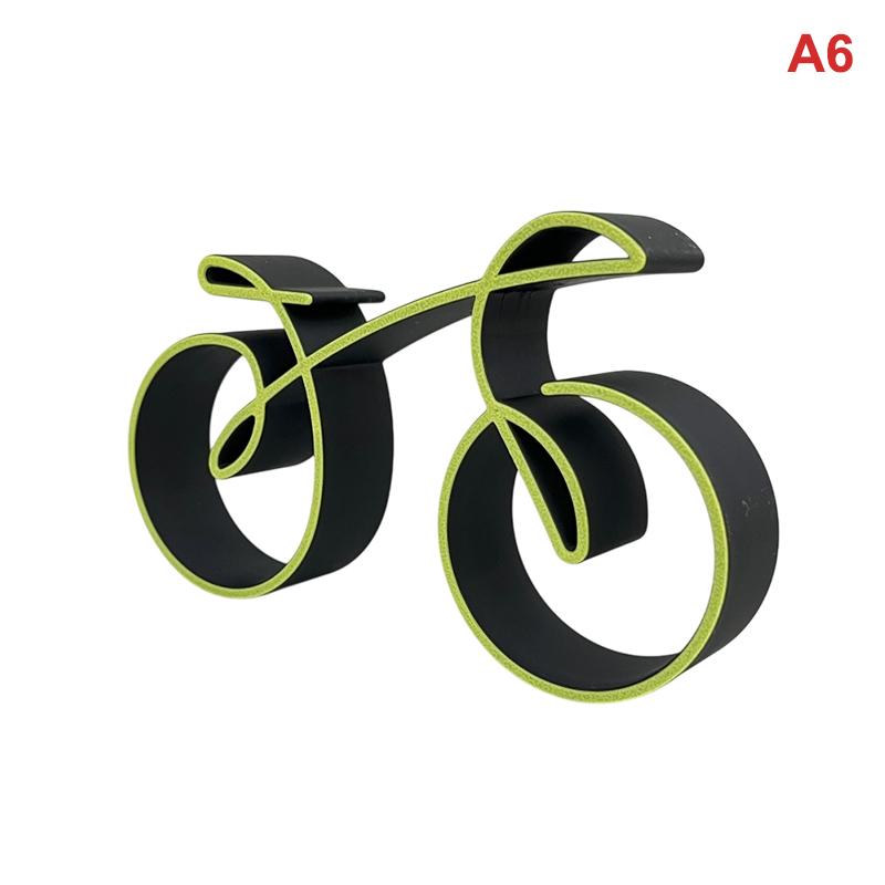 Mini Bicycle Desktop Decoration 3D Minimalist Bike Model Ornament Cycling Sculpture Bookshelf Decor Home Office Decor Gift