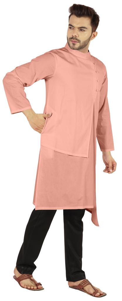 Atasi Indian Designer Kurta For Mens Party Wear Solid Color Ethnic Long