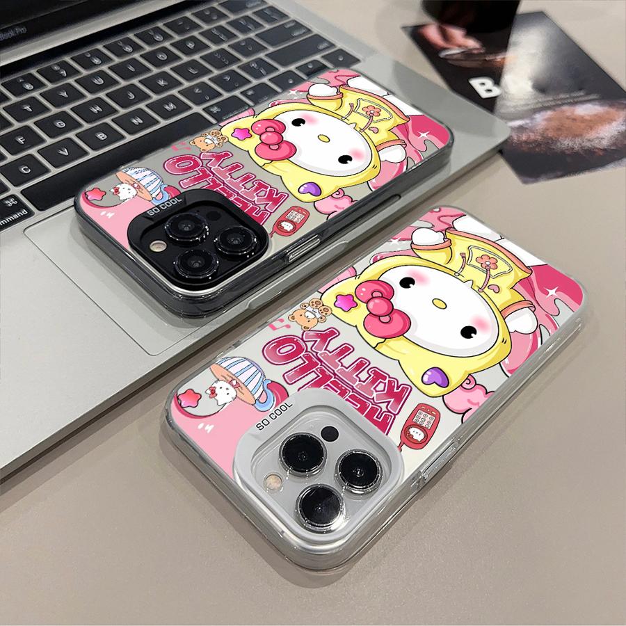 Cover Case for iPhone 11 16 16Pro 13 15 Plus 13Pro 16e 12 14 Pro MAX Cartoon Hello Kitty Cat