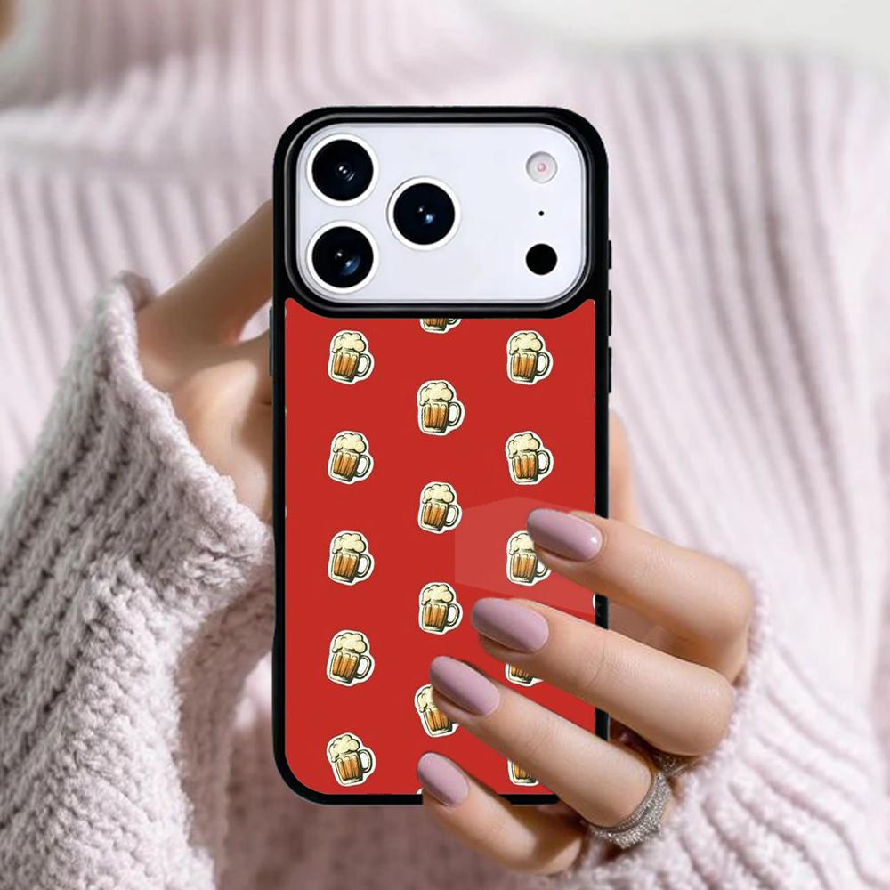A Glass of Beer Alcohol Phone Case For Apple iPhone 17 Air 16E 15 14 Plus 13 12 11 Pro Max Mini Funda Cover