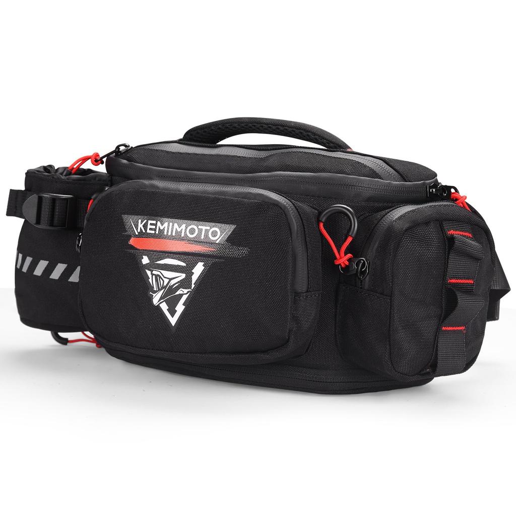 KEMIMOTO Motorcycle Waist 5L Large Hip Bag with Divider Adjustable Expandable Suitable for Men and Tool Outdoor Use Bag, Outdoor, Capacity, Built-in