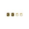 Four-piece French retro fashion stud earrings women's light luxury niche design earrings new versatile accessories