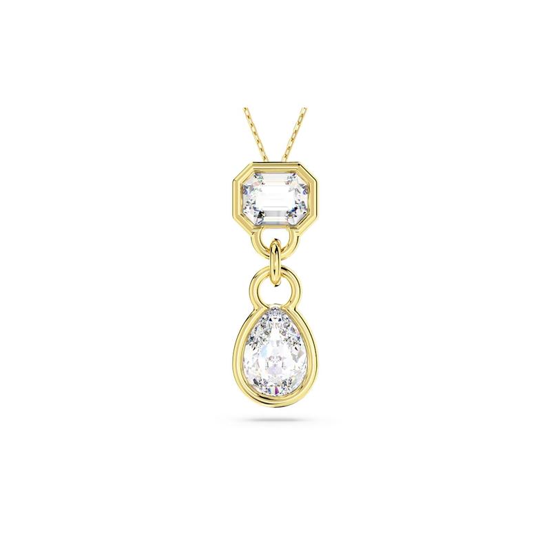 Swarovski Imber Pear Shape Diamond Gold Tone Necklace Women s Gold 5663339 золотой