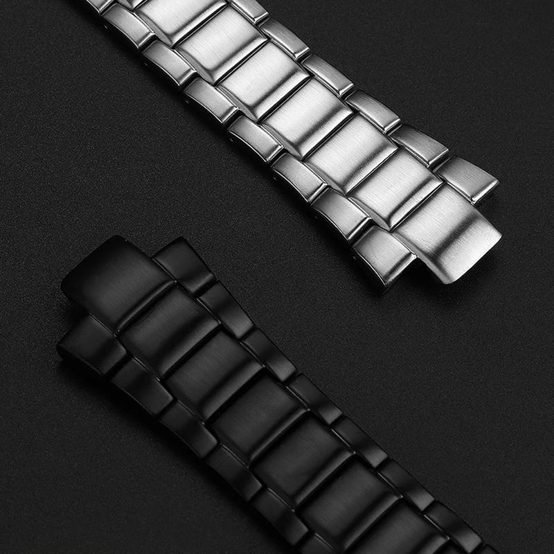 Raised stainless bracelet for Casio EDIFICE series EQW-M1100 EQW-A1000 watchband stainless watch strap 13mm men's wristband