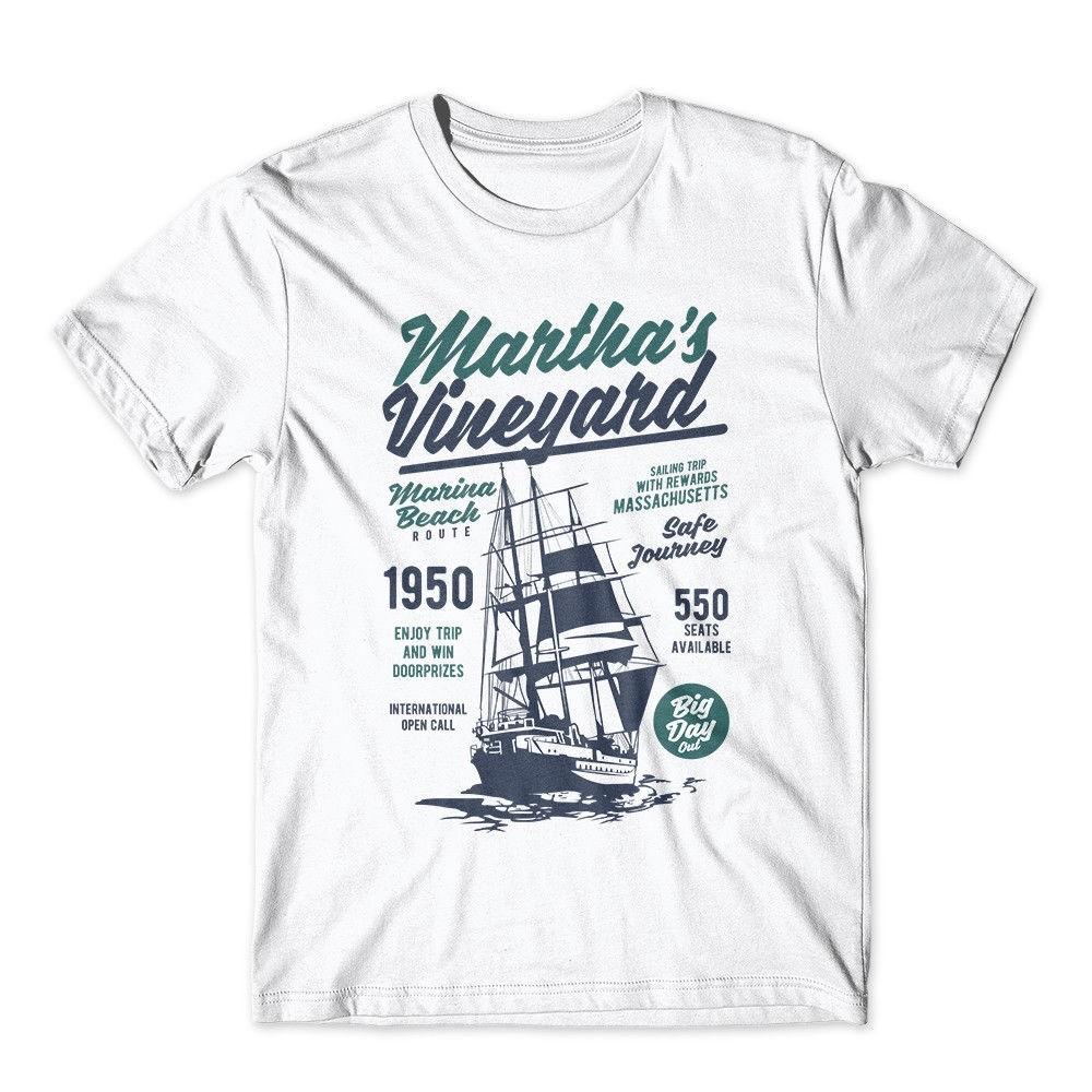 

Martha s Vineyard Tshirt Saling Shirt 100% Cotton Premium Tee New 4XL
