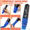 10 Farben Jumbo Marker Wasserdichter Marker Stift 0,59 Zoll Filzspitze Acrylfarbe Graffiti Marker zum Malen Graffiti Außenbeschilderung