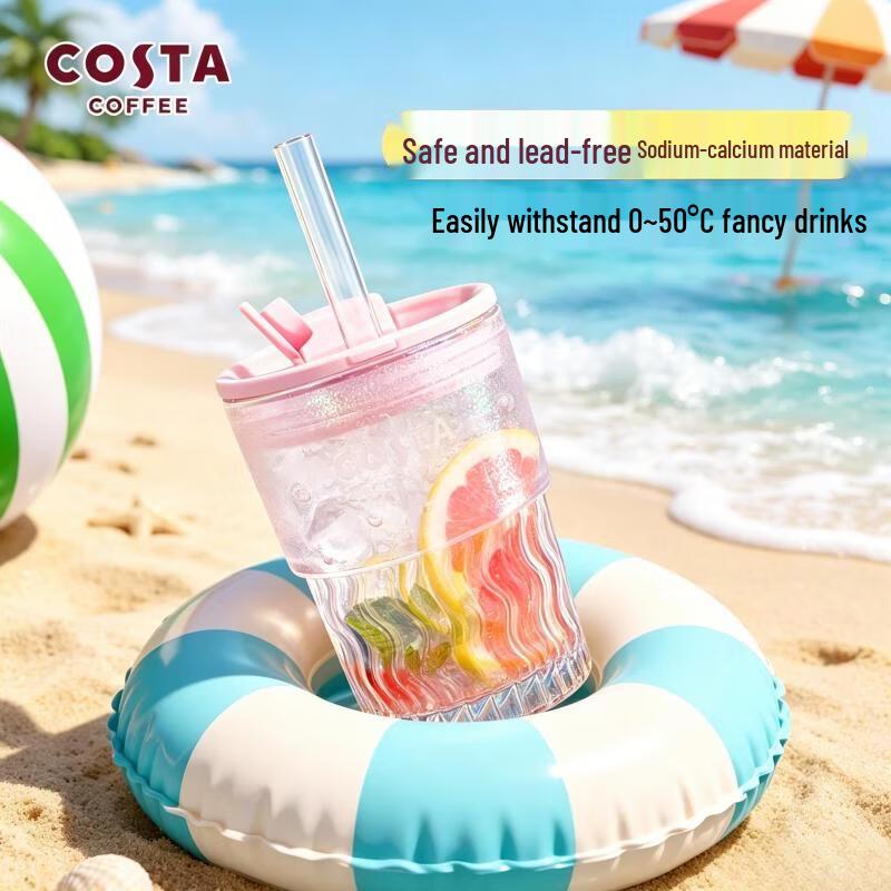 COSTA Bamboo Joint Double-Drink Glass Tumbler