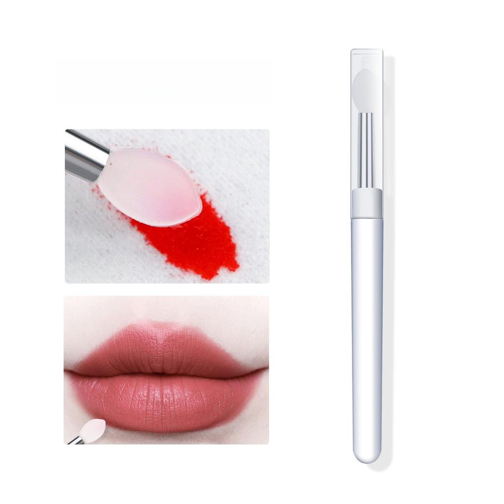 Manicure Transparent Silicone Wand Magic Mirror Powder Aurora Powder Applicator Wand Rubbing Powder Glitter Eyeshadow Portable Multifunctional Brush