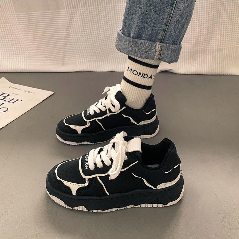 

Shoes Women s Spring and Autumn Little White Shoes New Fried Street Sports Board Shoes Platform Versatile Niche 40