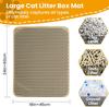 1pc Large Size Cat Litter Mat-advanced Honeycomb Double Layer Design,urine Waterproof,easy Cleaning,scatter Control,stay Clean