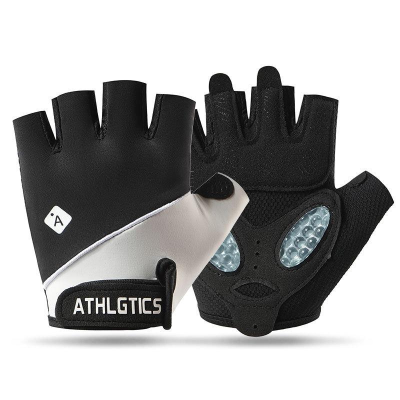 Sports Gloves for Women Outdoor Training Wrist Guards Anti Slip Liquid Silicone Protection Yoga Gym Half Finger Cycling Gloves