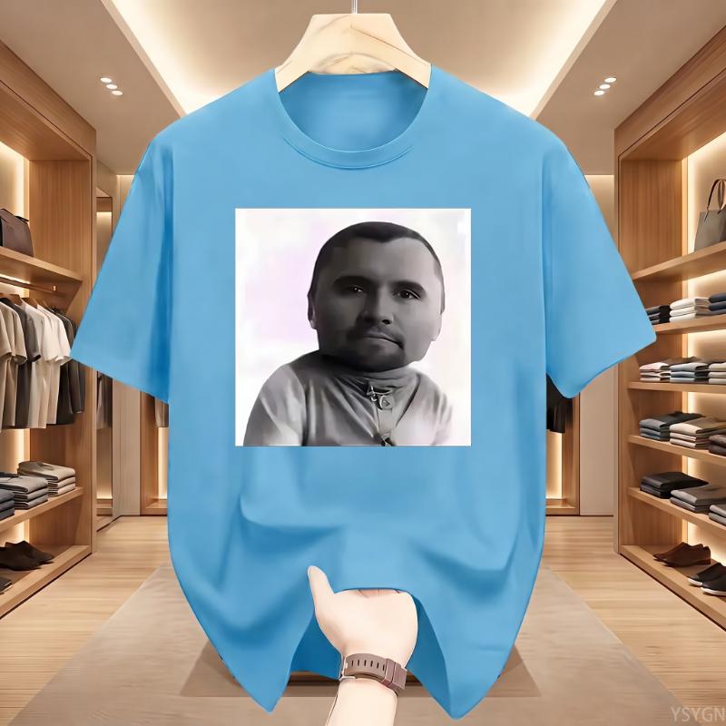 Maglietta Grafica Divertente Charlie Kirk Baby Face Meme Unisex Moda Unisex T-shirt Classica a Maniche Corte Stile Street Harajuku