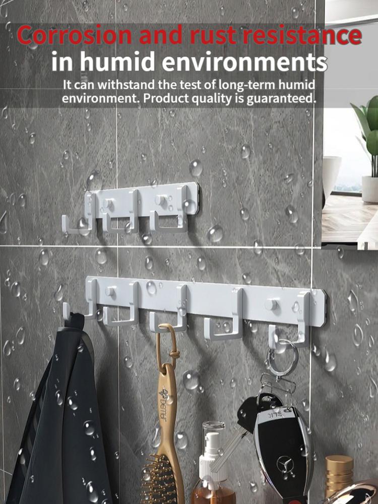 Ingen boring Dør Bak Krok Oppbevaring Vegghengt Kleshenger Kleskroker Henger Soverom Organizer Oppbevaring Kjøkkenkrok
