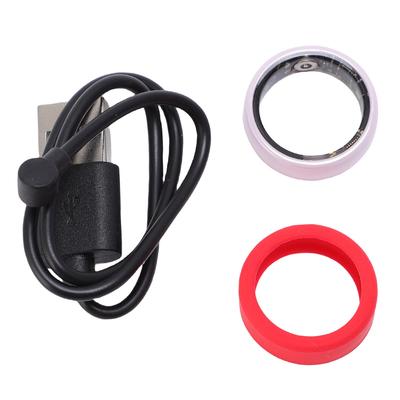 Smart Ring Health Tracker IP68 Fitness Tracker Ring Pedometer 7 Day Battery Life with Charging